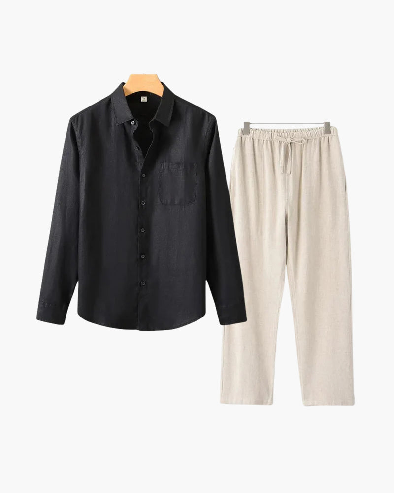 Completo lino Old Money (Manica lunga)