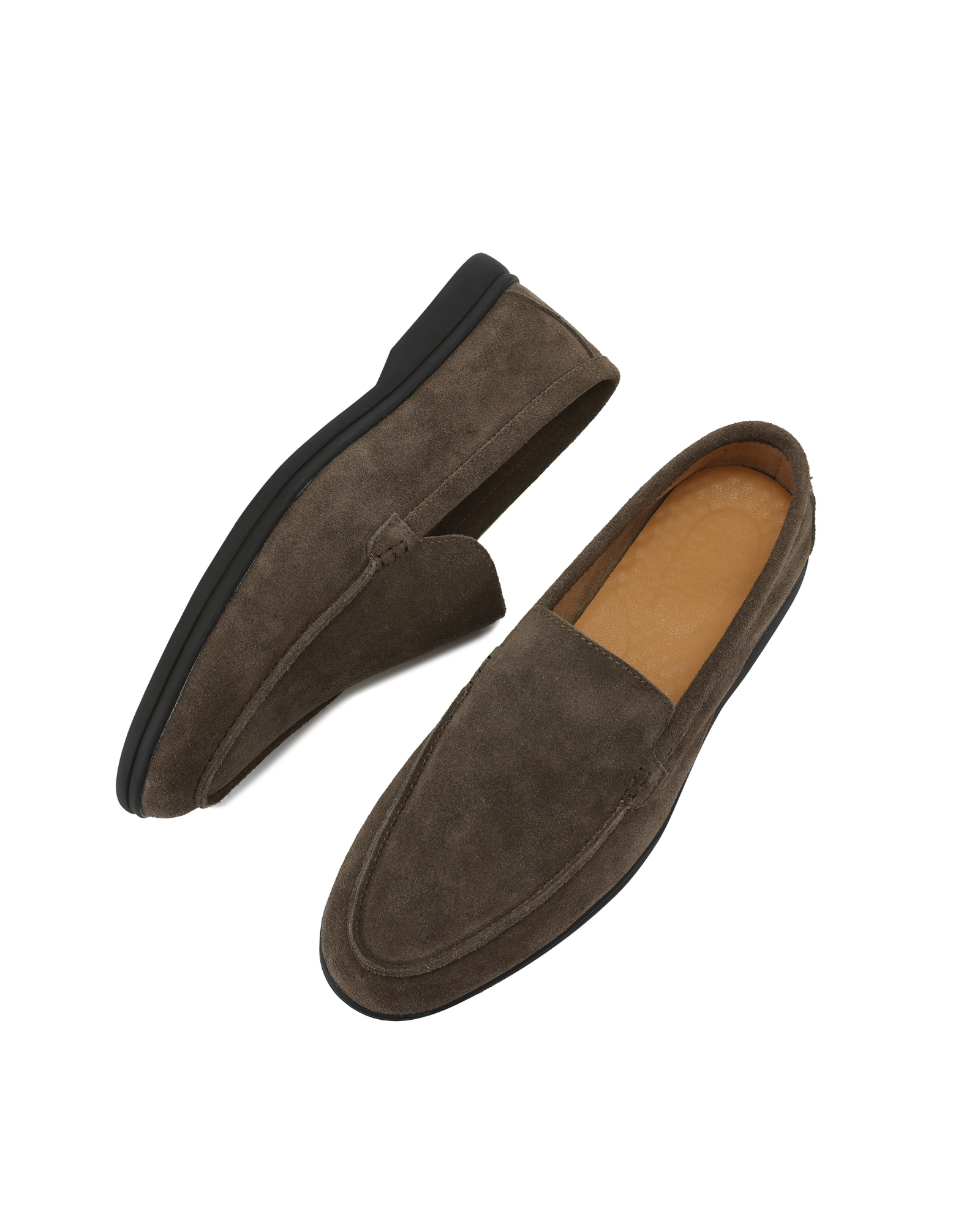 Mocassini in camoscio premium - Suola nera