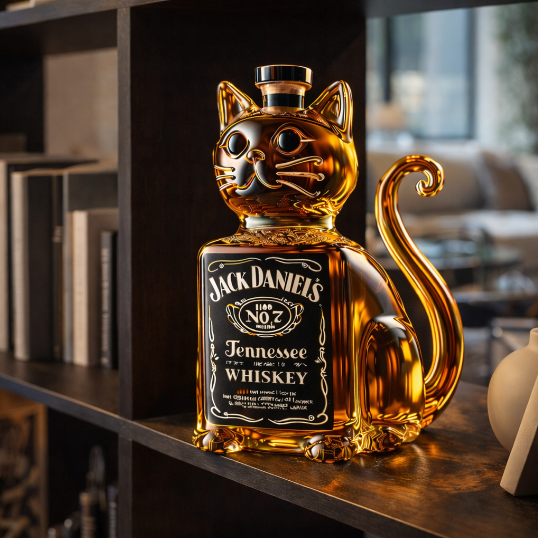 Bottiglia Whisky - Edizione Gatto