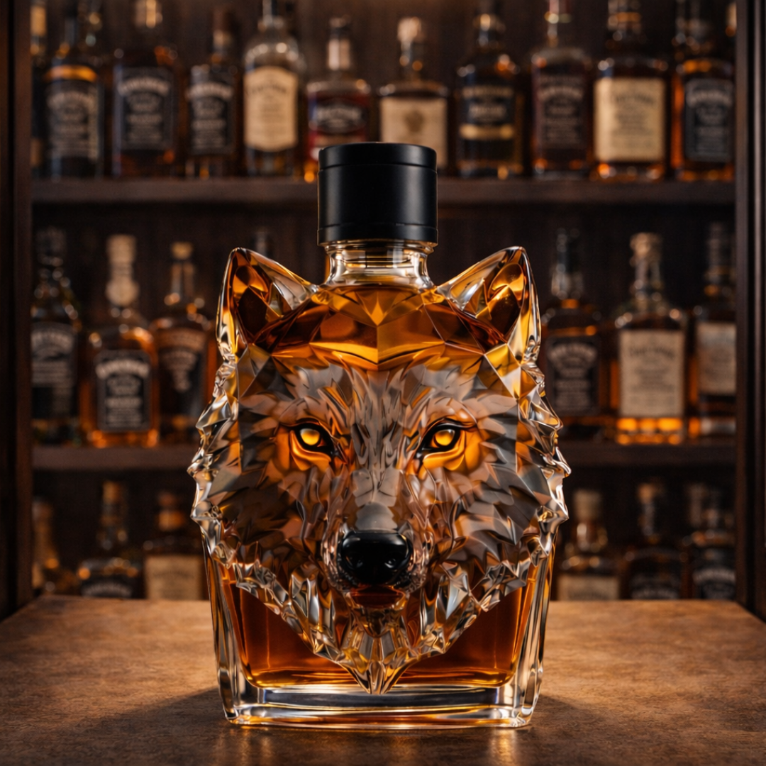 Decanter per Whisky "Testa di Lupo" - Edizione Esclusiva