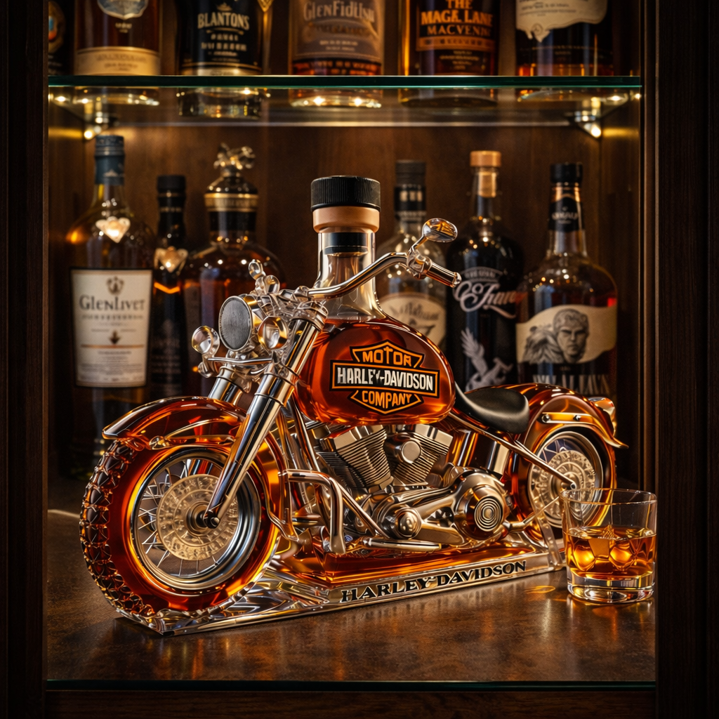 Harley Davidson Whisky Bottle - Collector's Edition