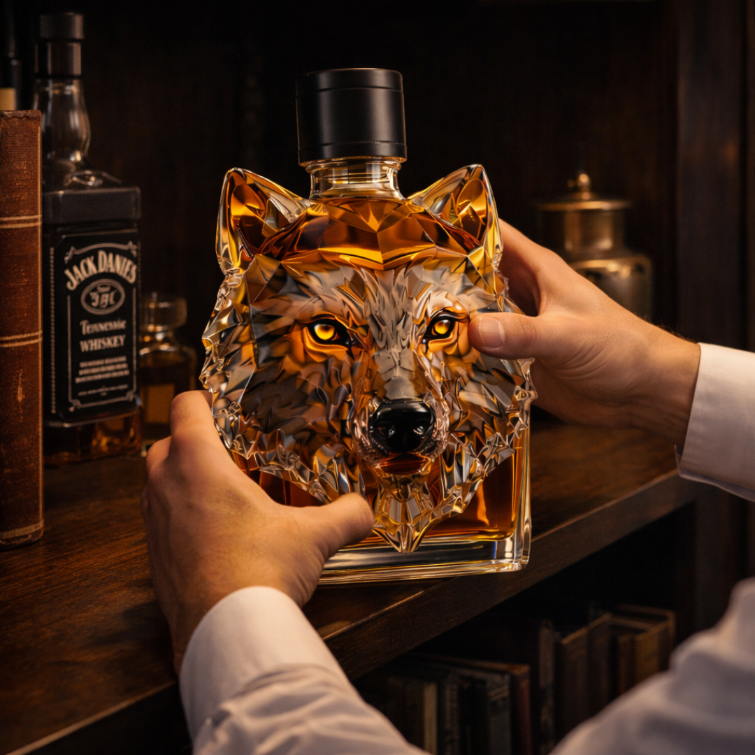Decanter per Whisky "Testa di Lupo" - Edizione Esclusiva